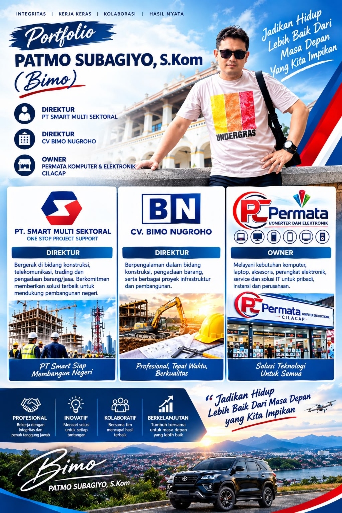 Portofolio Patmo Subagiyo, S.Kom (Bimo) - Direktur PT SMART MULTI SEKTORAL